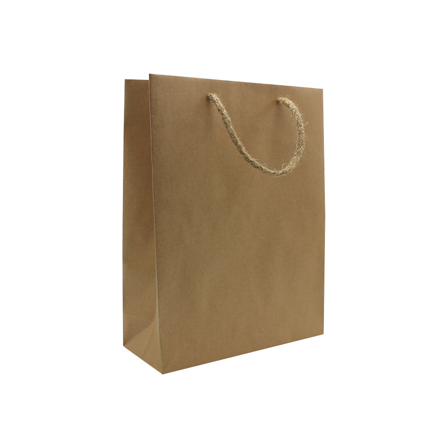 Kraft Natural Kraft Paper Bags 135gsm with Cord - Kraft