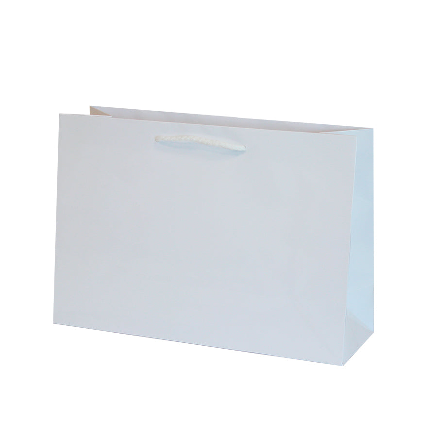 200gsm Coated Paper Bags - Gloss Laminated - White