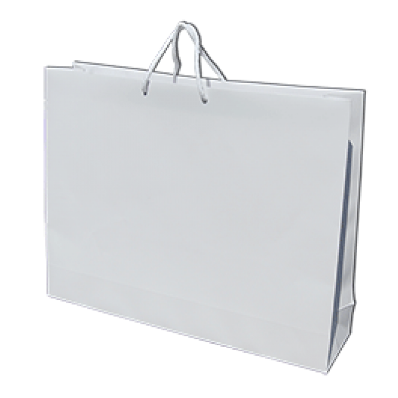200gsm Coated Paper Bags - Gloss Laminated - White