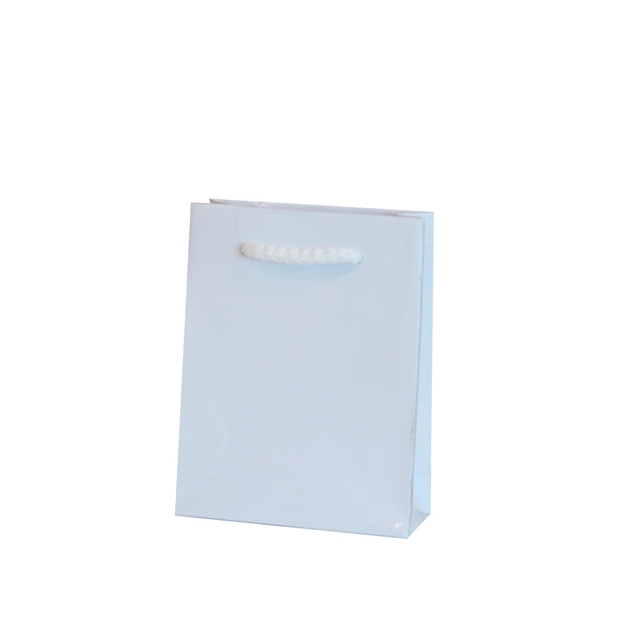 200gsm Coated Paper Bags - Gloss Laminated - White
