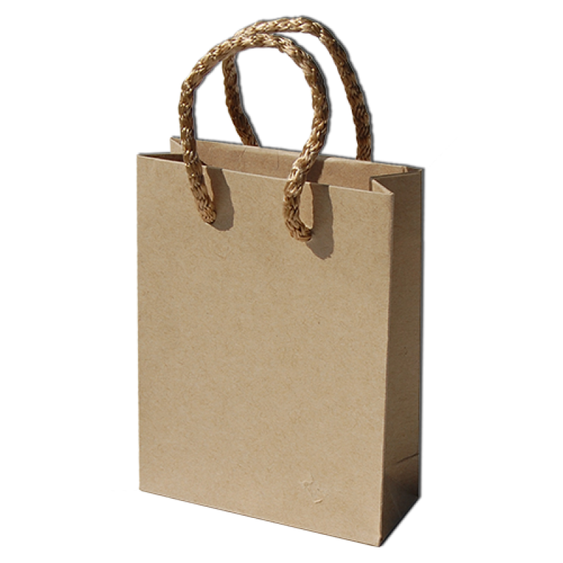 Kraft Natural Kraft Paper Bags 135gsm with Cord - Kraft