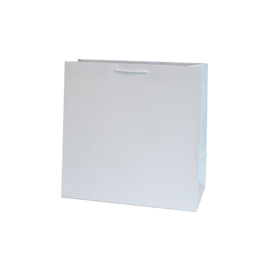 200gsm Coated Paper Bags - Gloss Laminated - White