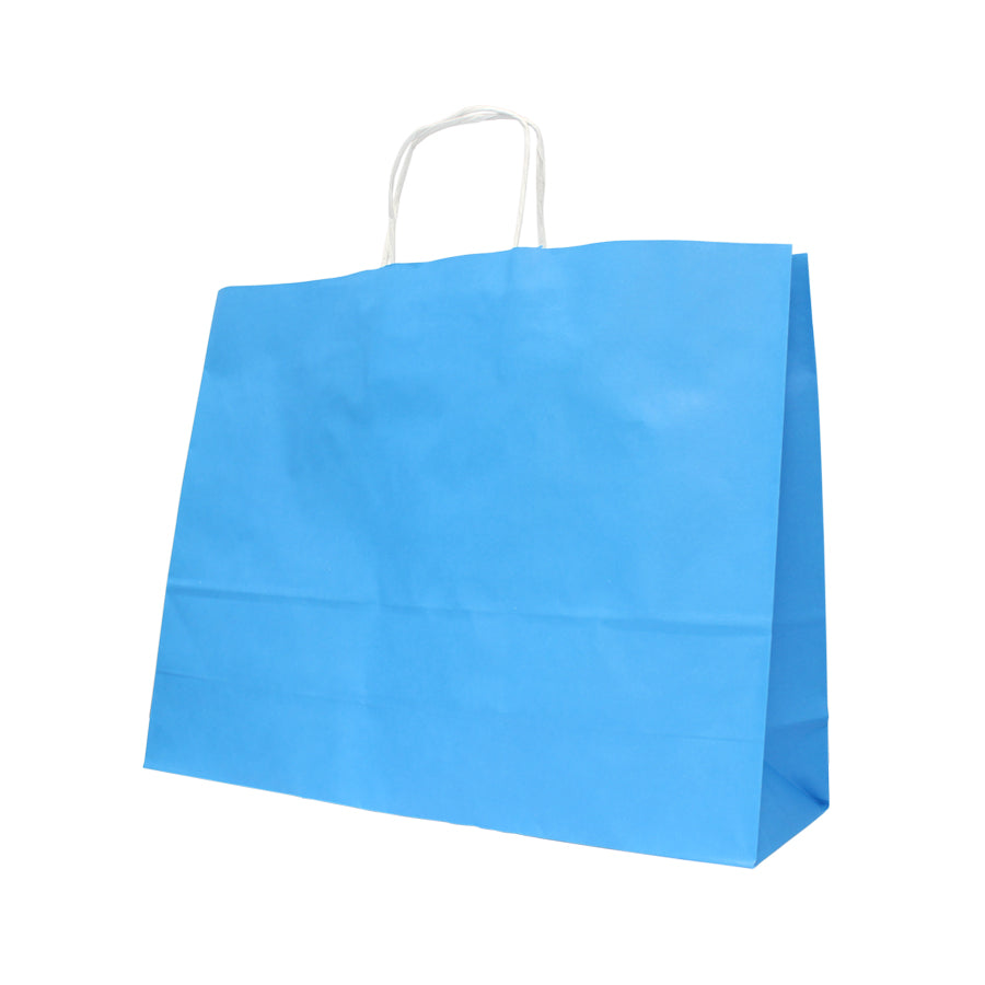Sacos Asa Torcida Kraft Branco 90g - Azul Claro