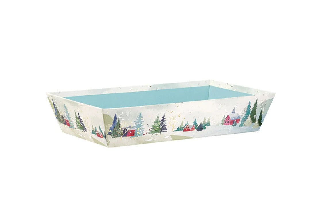 Cesta Rectangular sin Asa - Multicolor - "Campo Nevado"