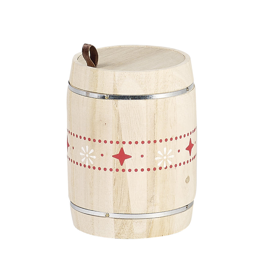 Barrel Box - Wood - "Christmas"