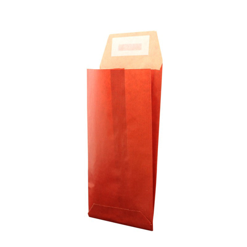 Envelopes de Papel Kraft Natural com Pala Adesiva - Vermelho