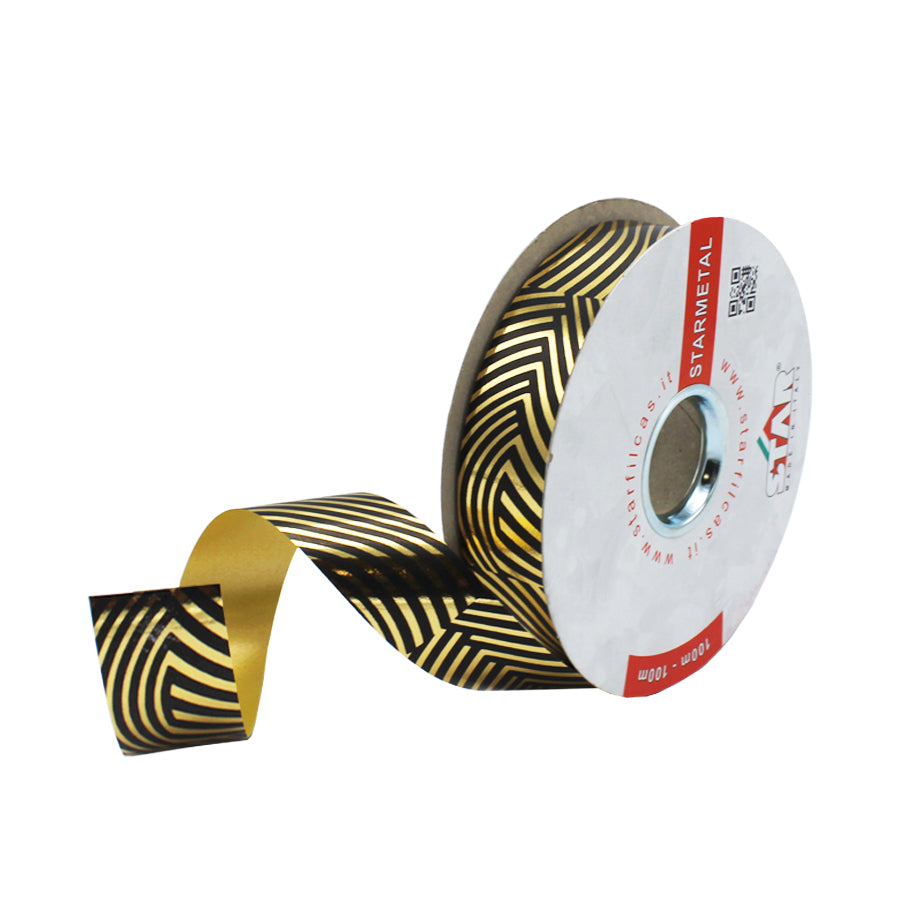 Ribbon - Black - "Zebra"