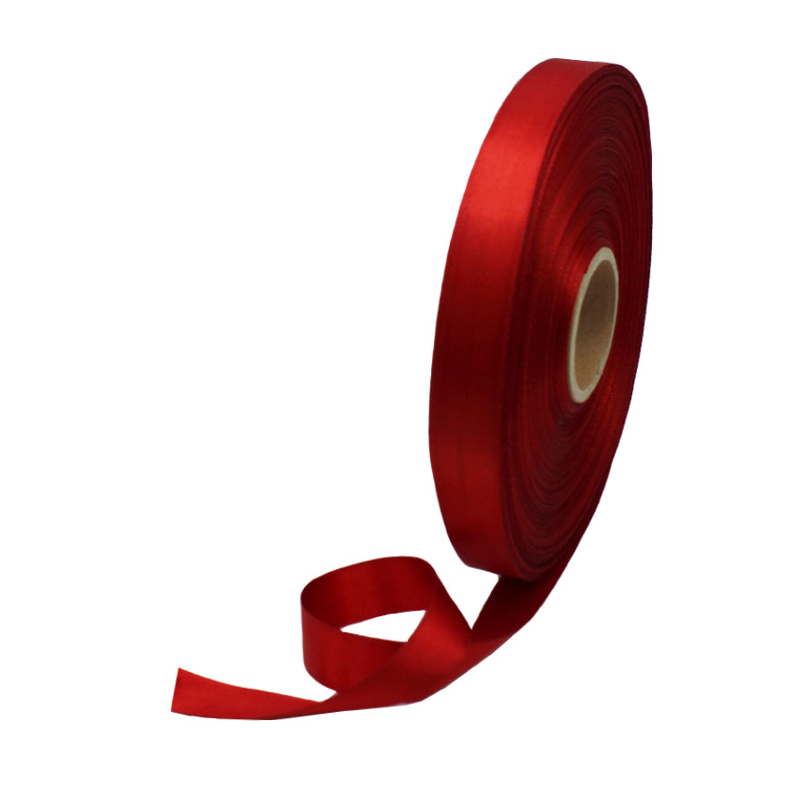 Double-Sided Satin Ribbon - Red