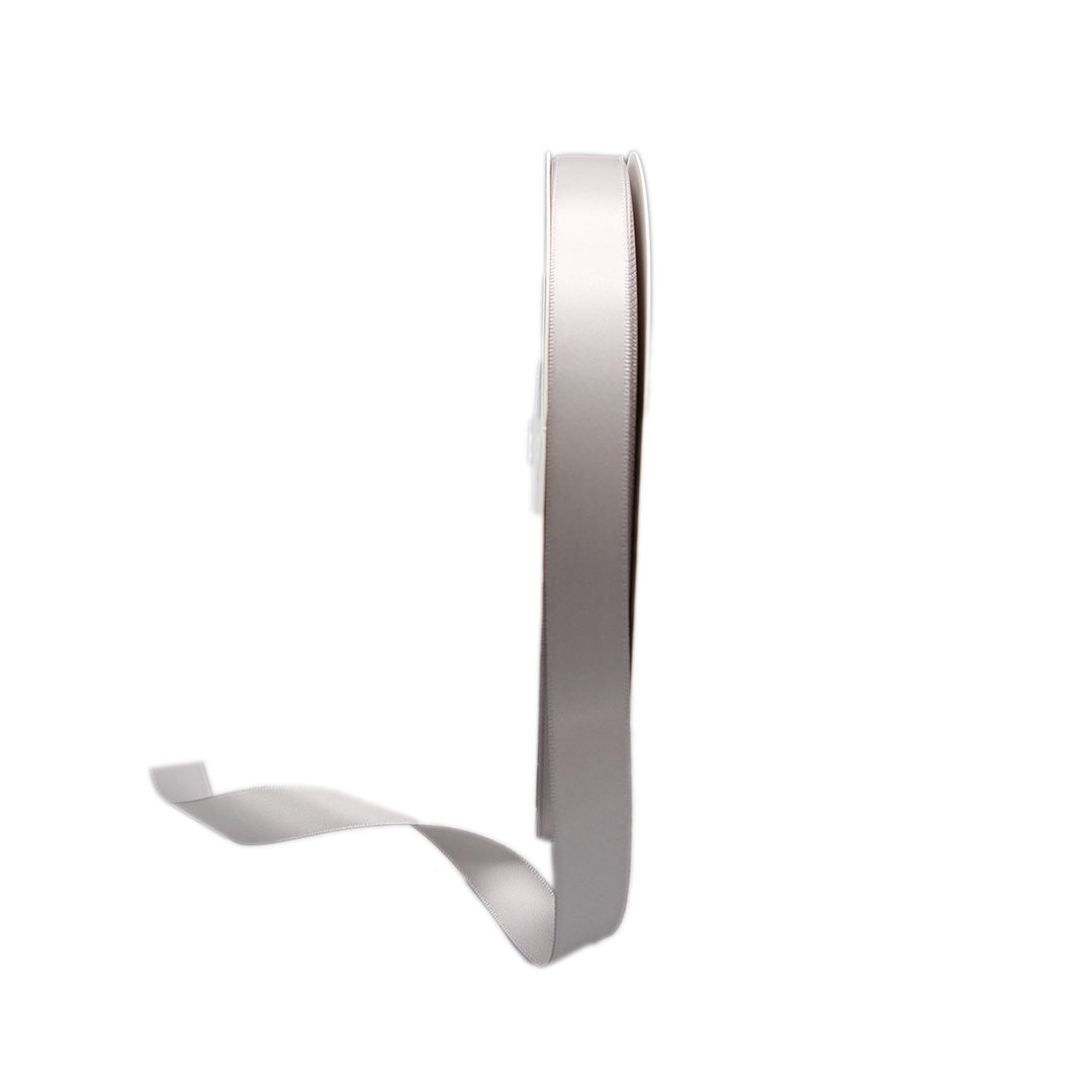 Double-Sided Satin Ribbon - Silver
