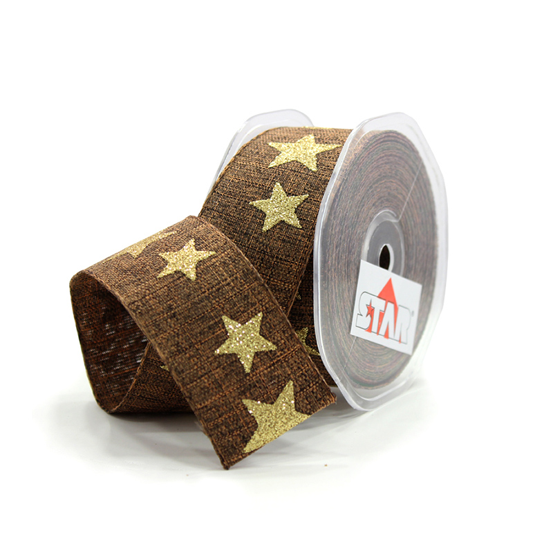Mizar Ribbon - Brown and Gold