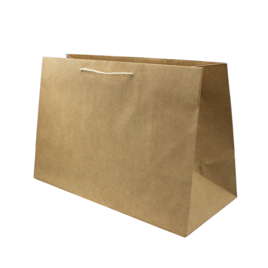 Kraft Natural Kraft Paper Bags 135gsm with Cord - Kraft