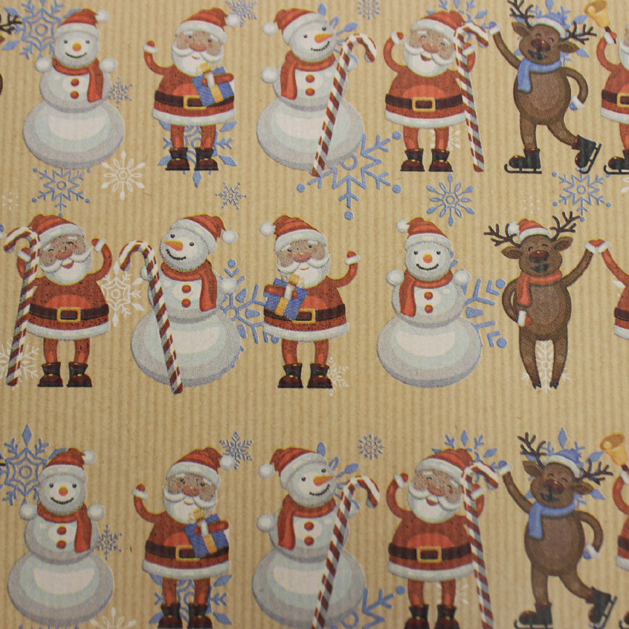 Kraft Paper Roll - Multicolor - "4 Animals"