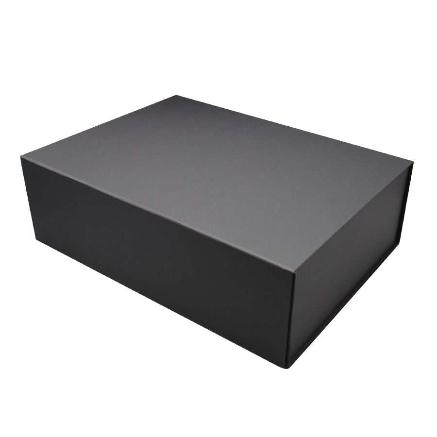 Caixa Premium Cartão 1200g com Iman e Adesivo - Preto Kraft