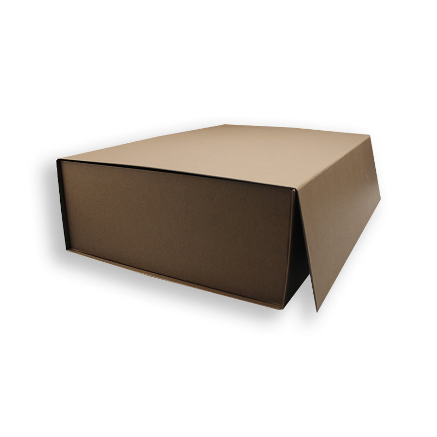 Caixa Premium Cartão 1200g com Iman e Adesivo - Castanho
