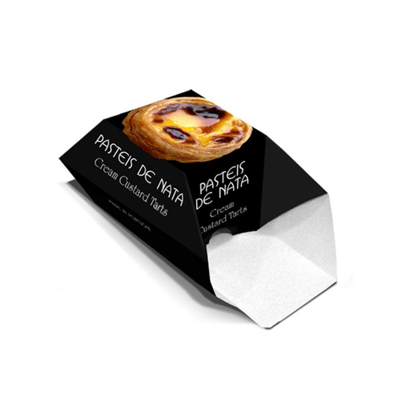 Folding Cardboard Boxes for Portuguese Custard Tarts - Multicolour