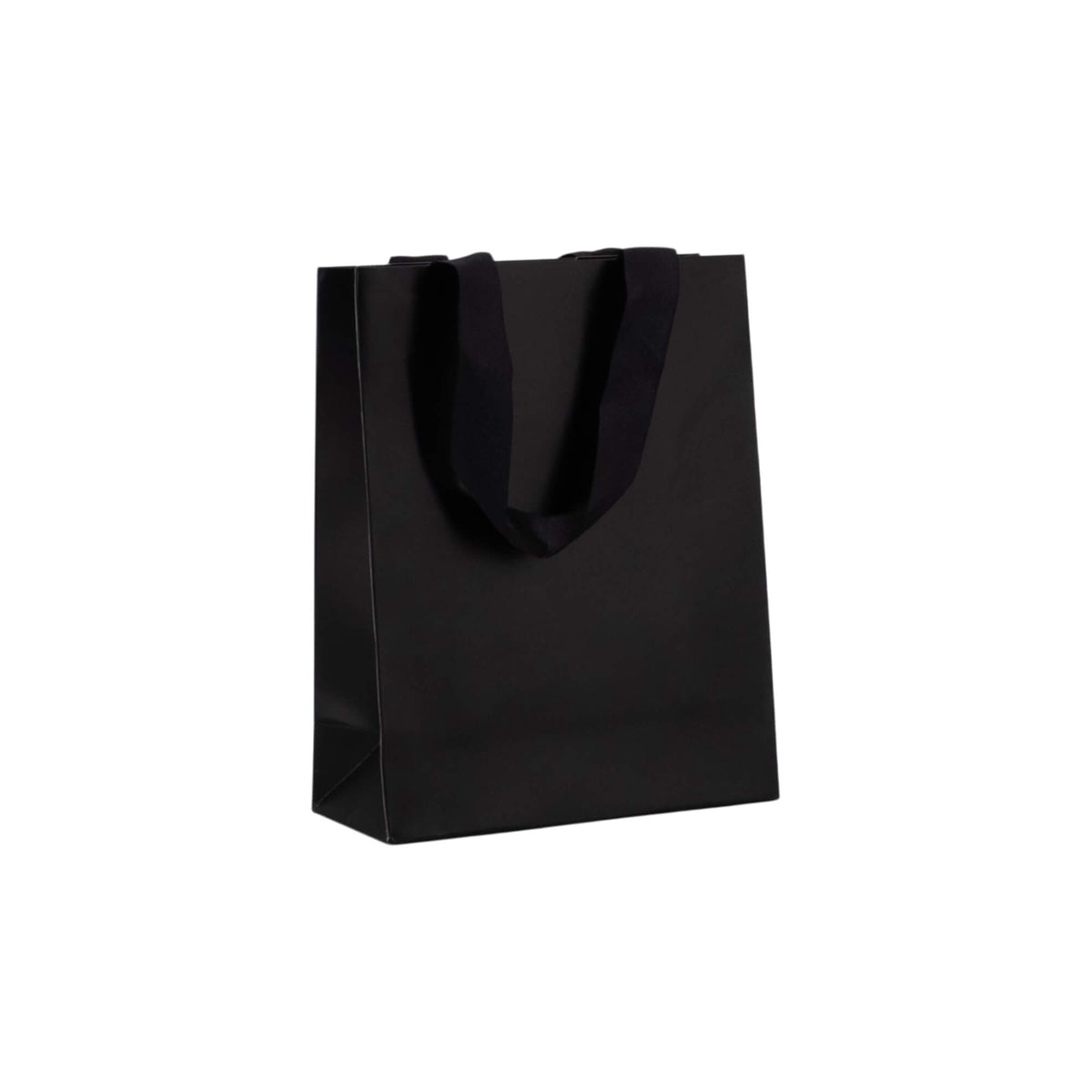 Sacos Premium Couché 250g com Fita - Plastificado Mate - Preto