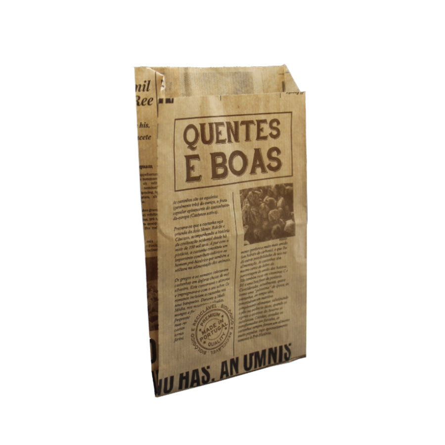 Natural Kraft Sachets - Kraft - "Hot and Tasty Chestnuts"
