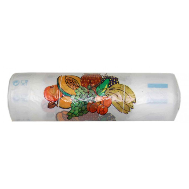 Low-Density (LD) Plastic Bags - Multicolour - "Fruits"