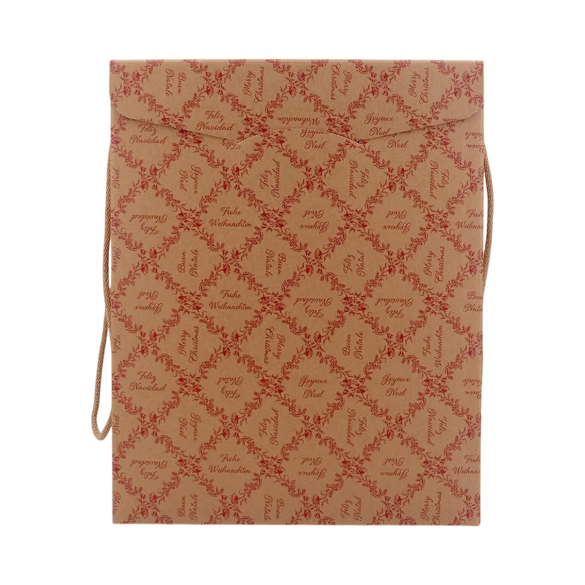 Caixas com Cordão - Kraft e Vermelho - "Royal Garden"