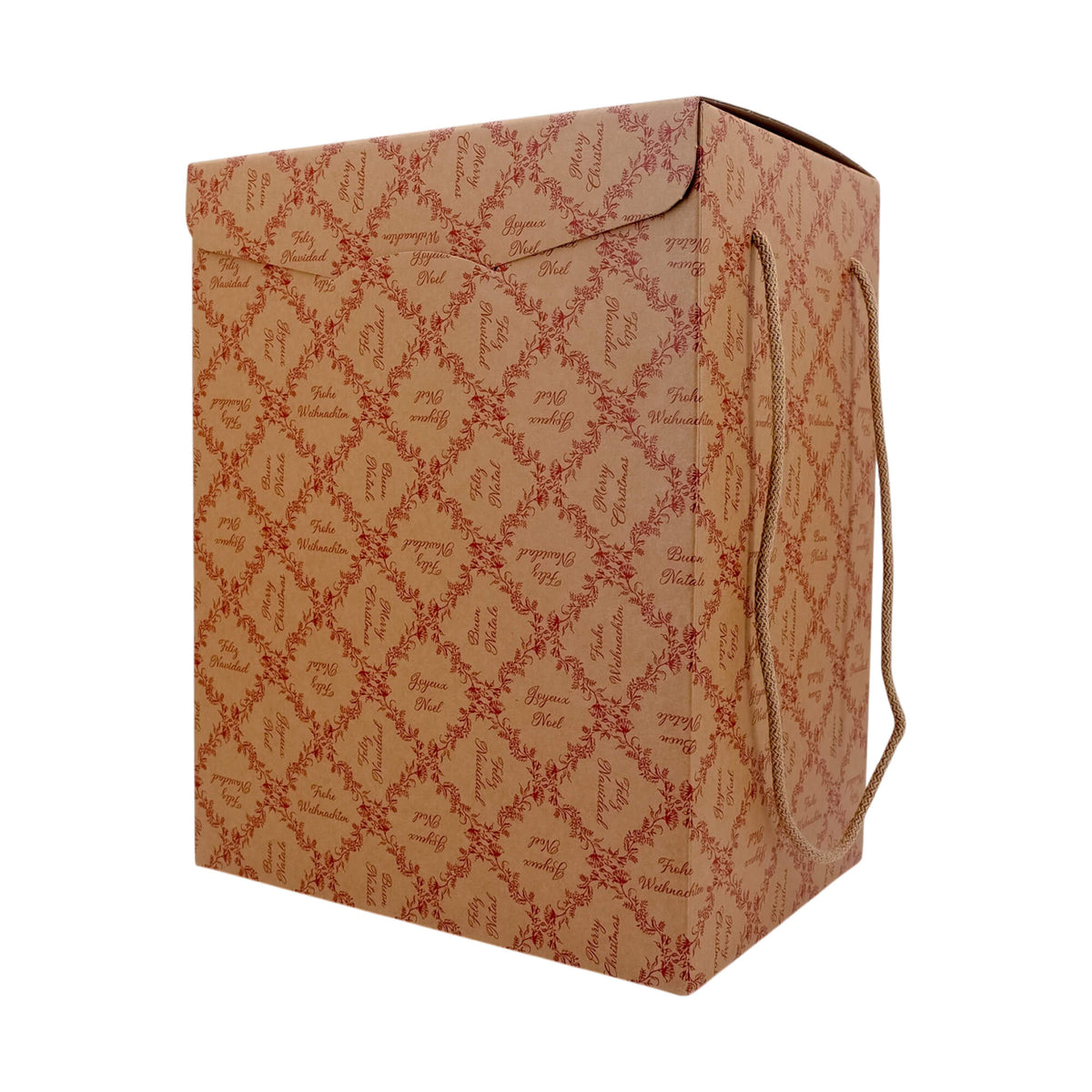 Caixas com Cordão - Kraft e Vermelho - "Royal Garden"