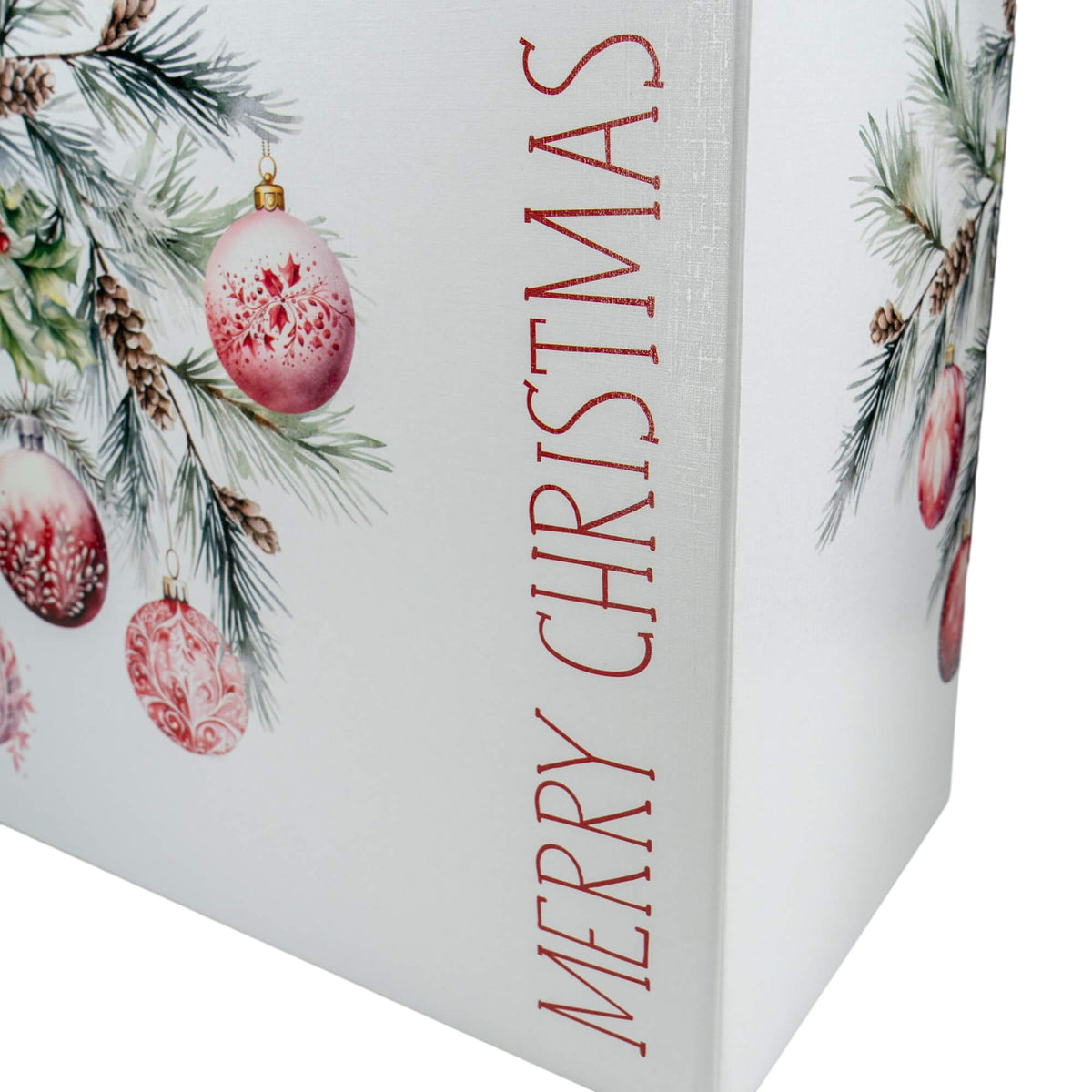 Caixa Cabaz - Branco, Vermelho e Branco - "Addobbi di Natale"