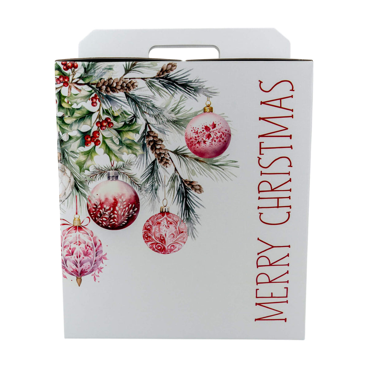 Caixa Cabaz - Branco, Vermelho e Branco - "Addobbi di Natale"