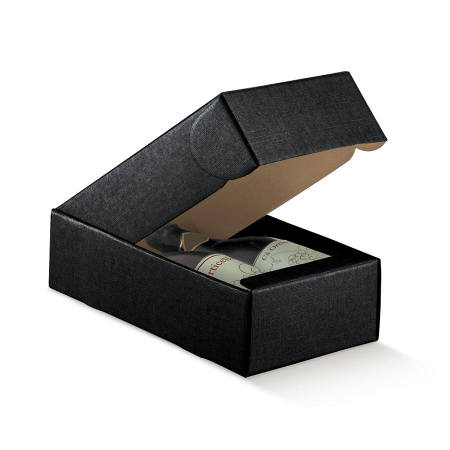 Cajas Cantinetta para Botellas - Negro - "Seta"