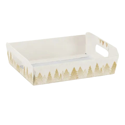 Cesto Cabaz Cónico com Pega - Branco - "White Forest"