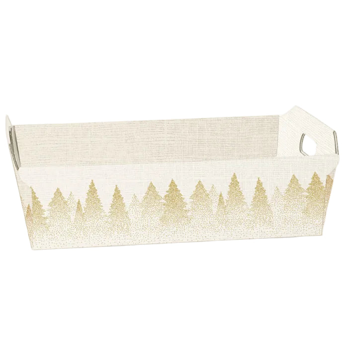 Cesto Cabaz Cónico com Pega - Branco - "White Forest"