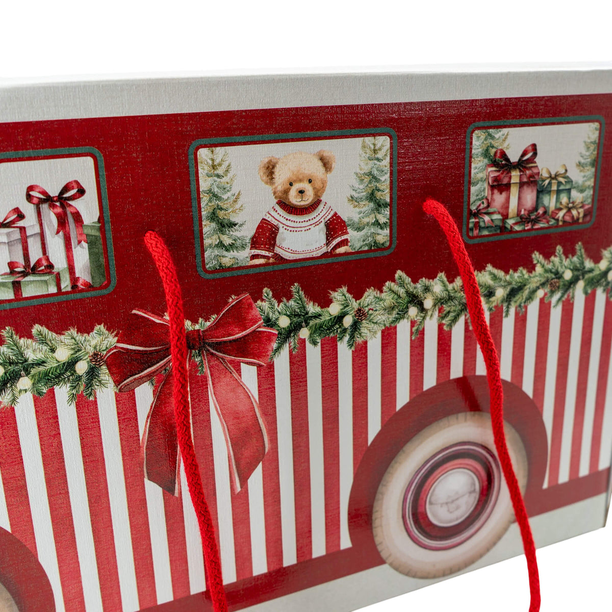 "North Pole" Multicoloured Van Box with Cord