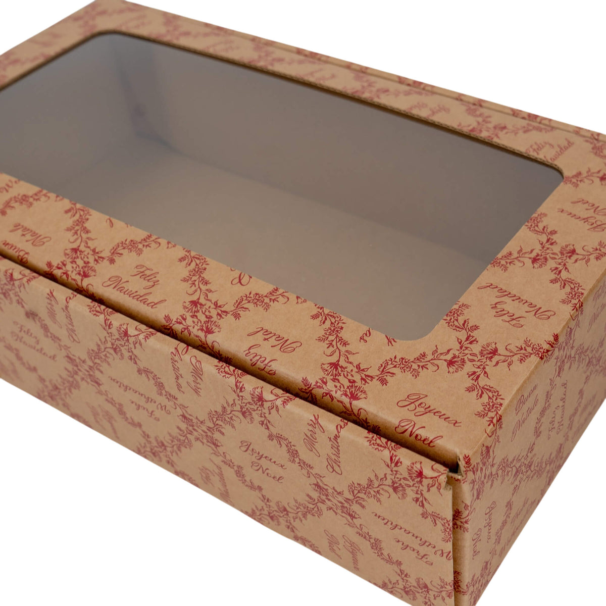 Cantinetta Bottle Boxes - Kraft and Red - "Royal Garden"