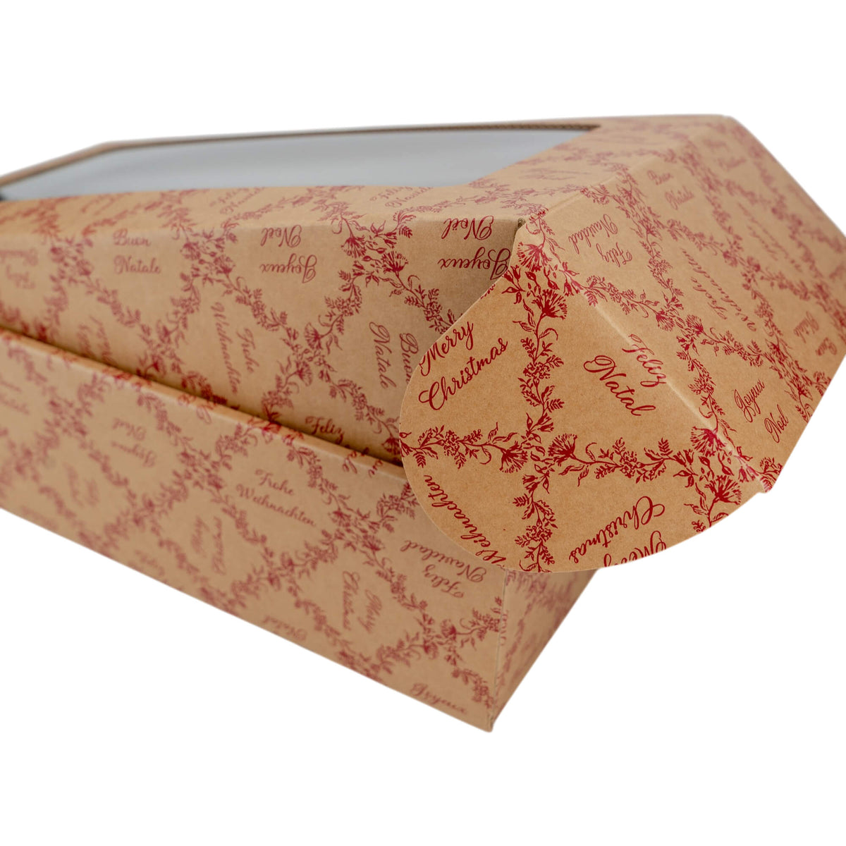 Cantinetta Bottle Boxes - Kraft and Red - "Royal Garden"