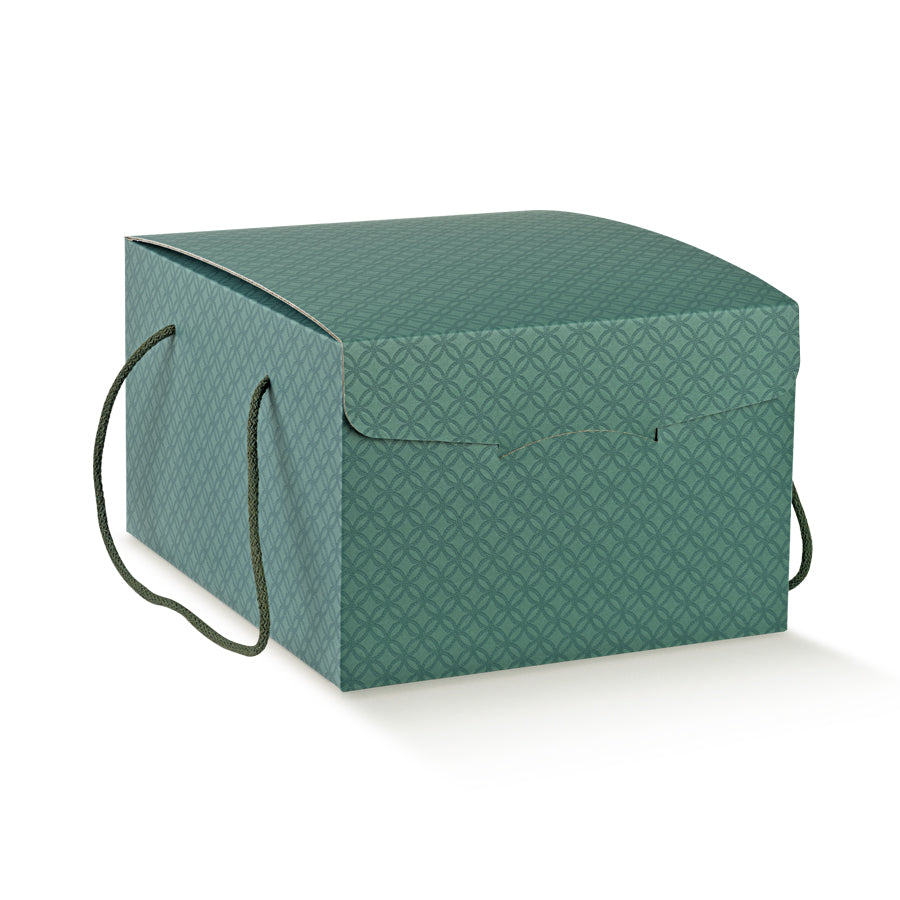 Caixas Segreto com Cordão - Verde - "Matelasse"