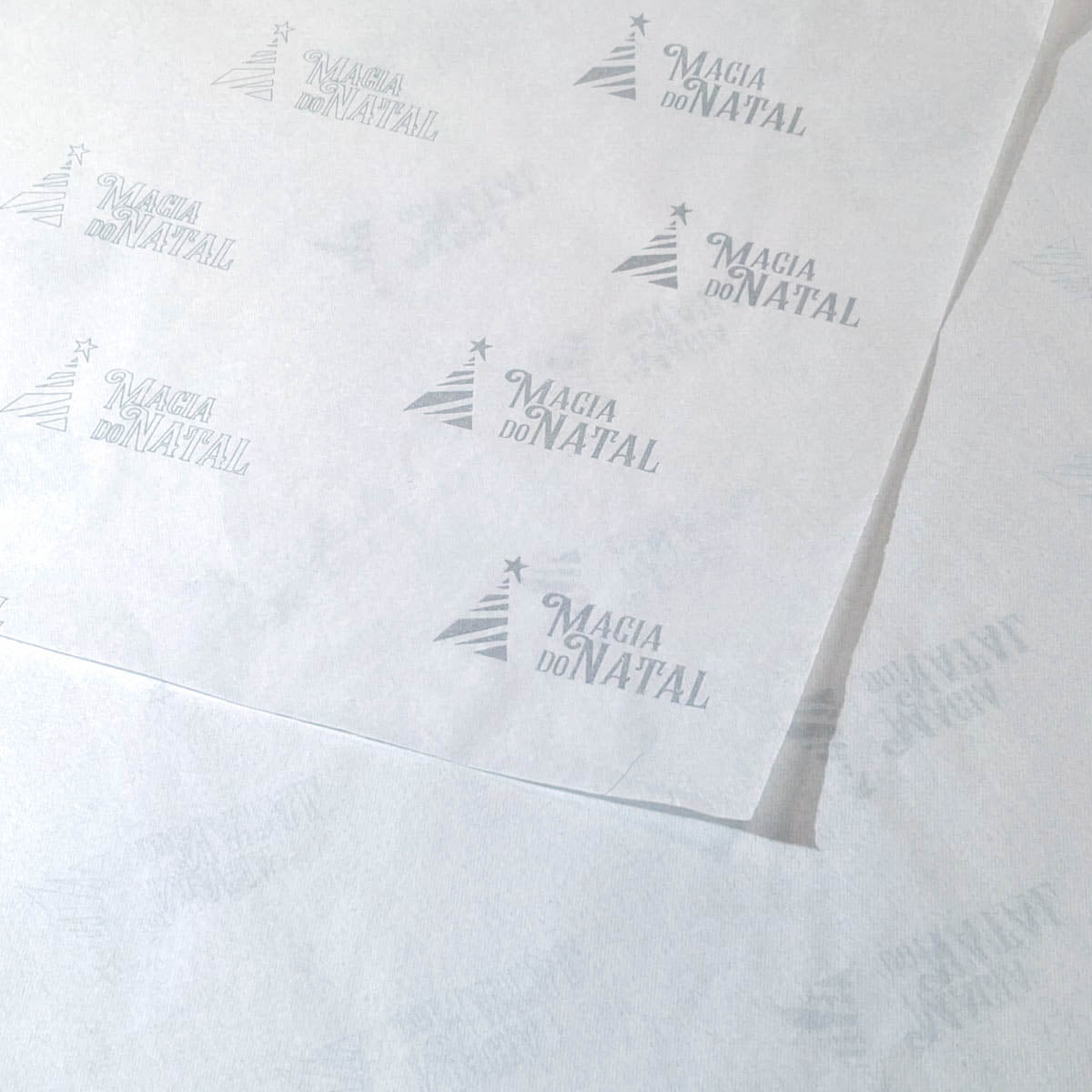 Papel de Seda 17g - Prata - Magia de Natal