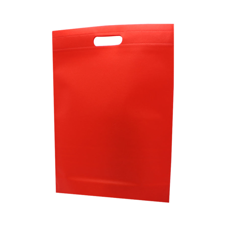 Bolsas de tela no tejida con asa troquelada - Rojo