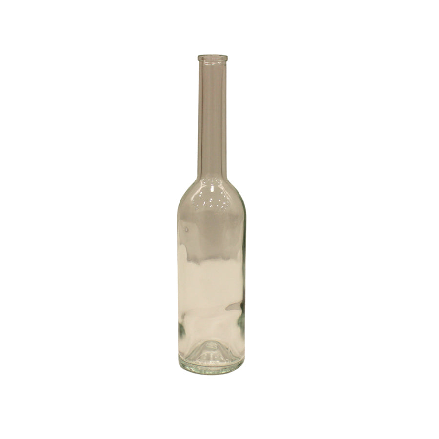 Round Glass Bottle - Clear - "Futura"