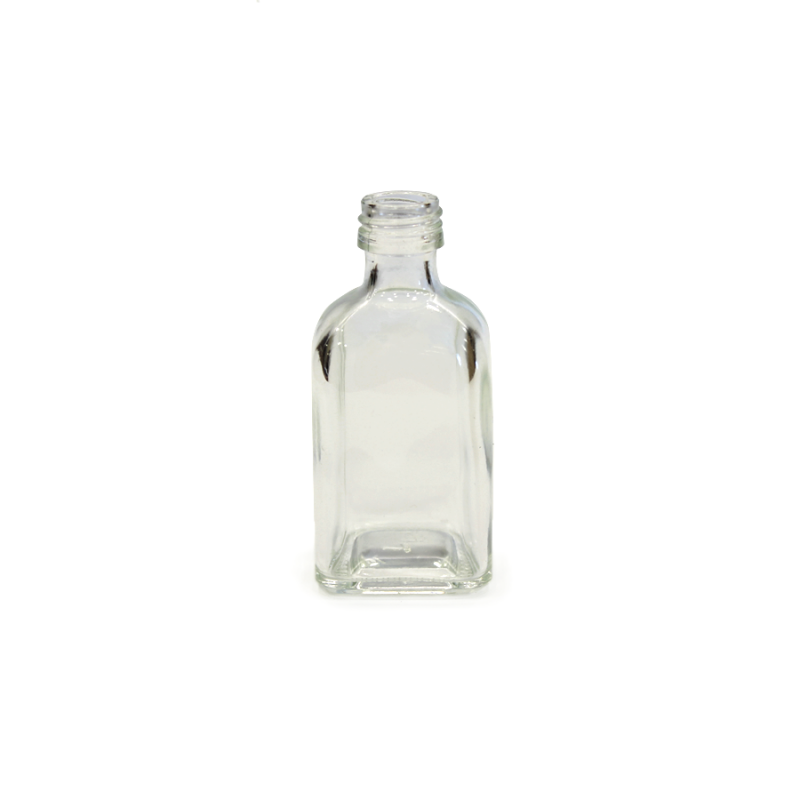 Mini Square Glass Bottles - Clear