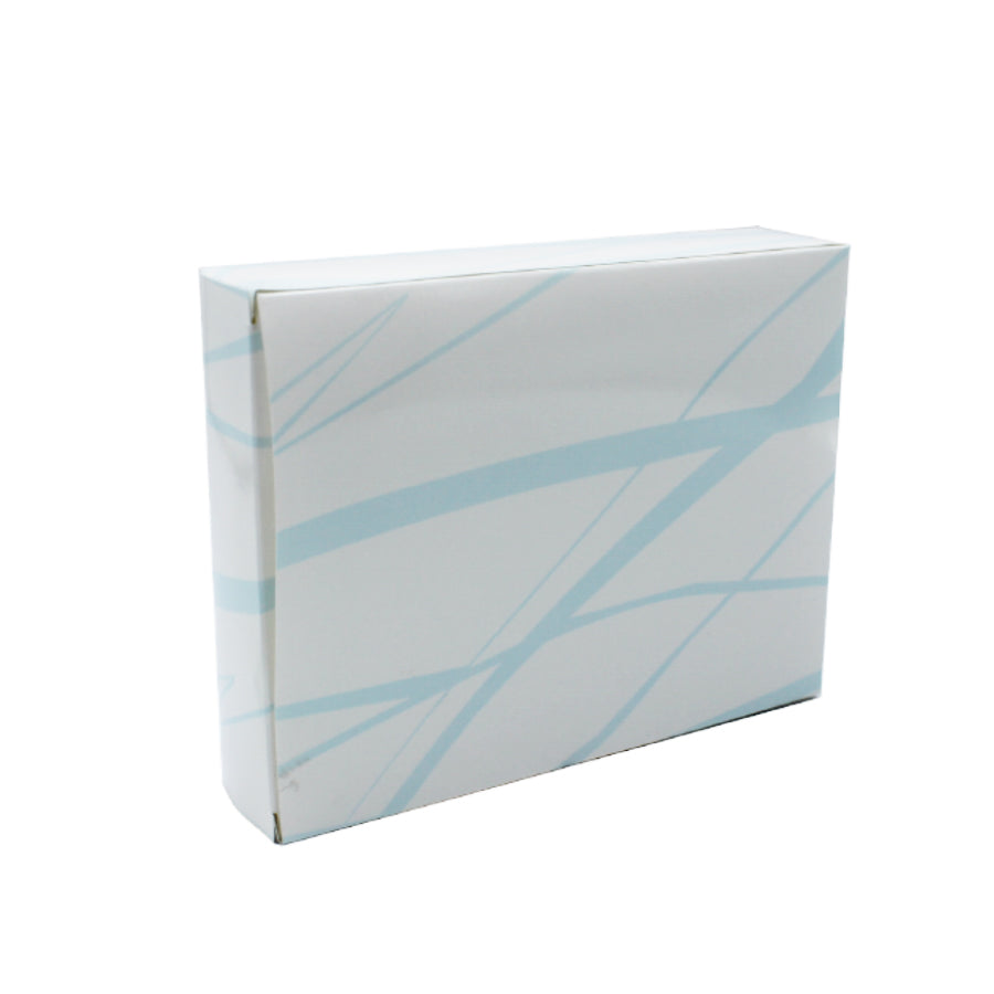 Caixas em Cartolina 350g - Plastificado Brilho - Azul e Branco