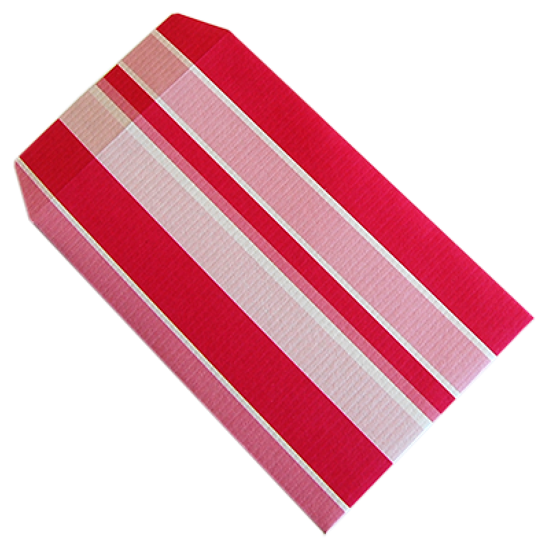 Envelopes de Papel Kraft Branco 140g - Rosa - "Riscas"