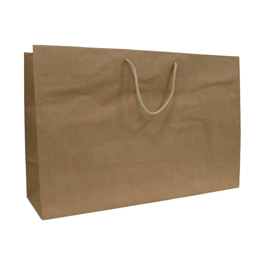 Kraft Natural Kraft Paper Bags 135gsm with Cord - Kraft