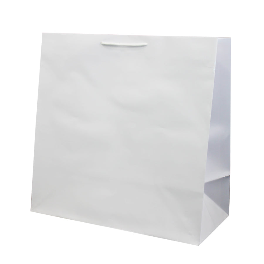 200gsm Coated Paper Bags - Gloss Laminated - White