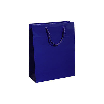 200g Coated Paper Bags - Gloss Laminated - Dark Blue