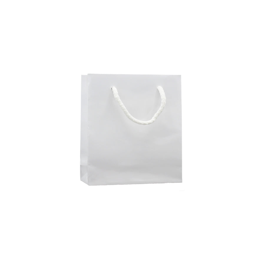 200gsm Coated Paper Bags - Gloss Laminated - White
