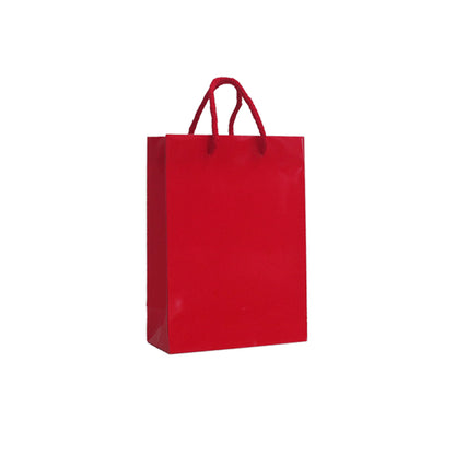 200gsm Coated Paper Bags - Gloss Laminated - Red