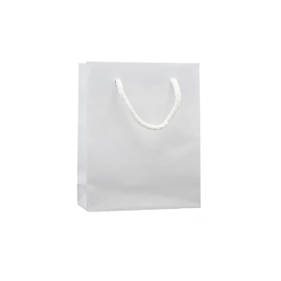 200gsm Coated Paper Bags - Gloss Laminated - White