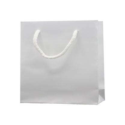 Coated Paper Bags 200g - Matt Laminated - White