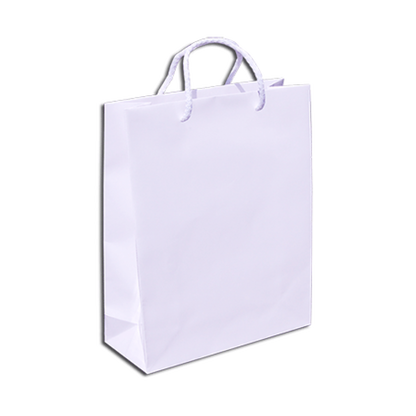Coated Paper Bags 200g - Matt Laminated - White