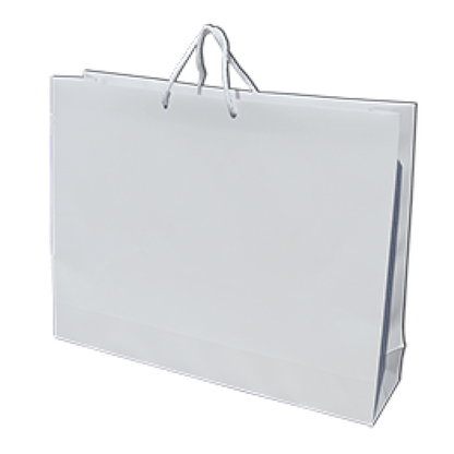 200gsm Coated Paper Bags - Gloss Laminated - White