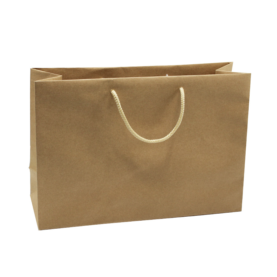 Kraft Natural Kraft Paper Bags 135gsm with Cord - Kraft