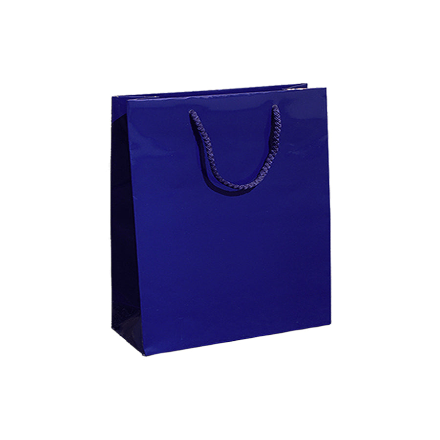 200g Coated Paper Bags - Gloss Laminated - Dark Blue